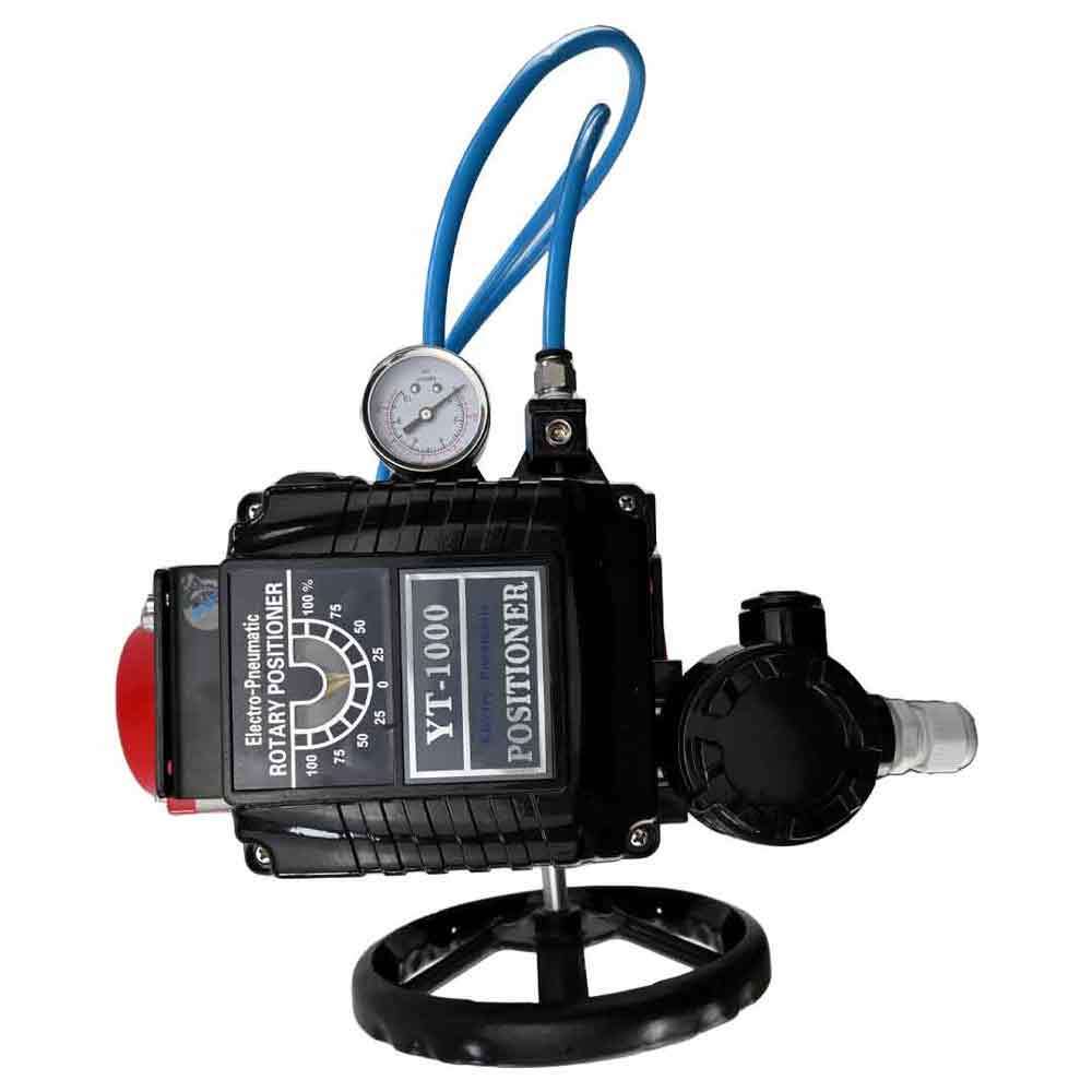 Válvula de bola de acero inoxidable Elephant 3h-l-rpss316200mm-iso-pnevpr-da-hdm-epp-soz, material del cuerpo - acero inoxidable AISI 316, material de la bola - acero inoxidable AISI 316, junta - PTFE, accionamiento por actuador neumático