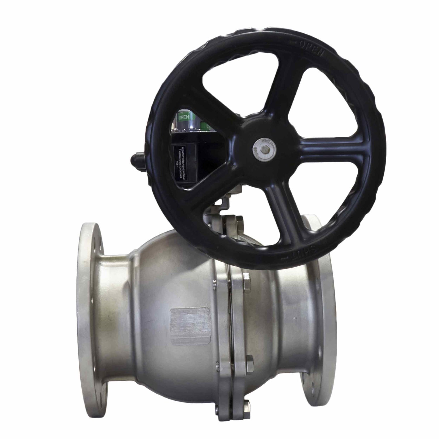 Válvula de bola de acero inoxidable Elephant kchfp hgb, material del cuerpo - acero inoxidable AISI 316L, material de la bola - acero inoxidable AISI 316L, junta - PTFE, accionada por maneta