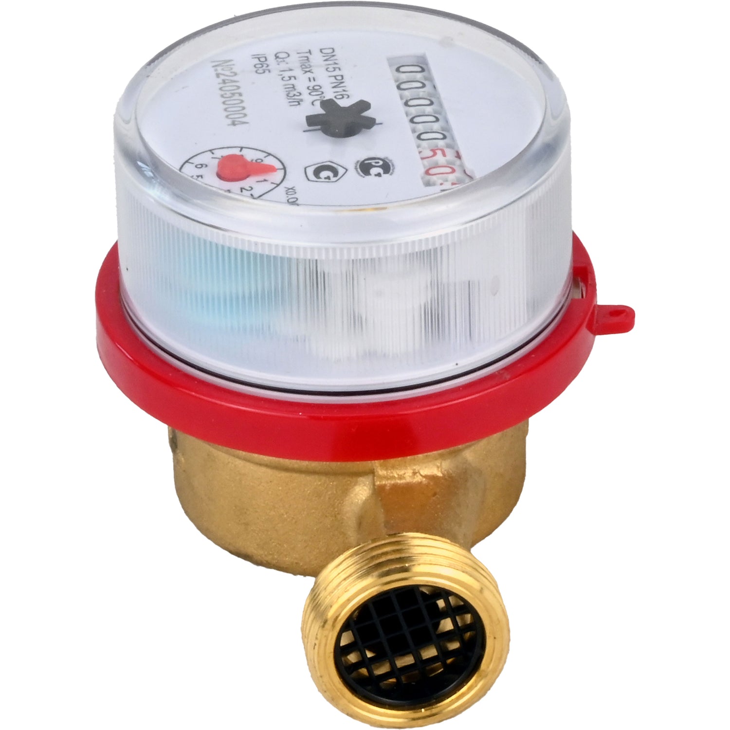 Compteurs d'eau Elephant MKU1 universel, à turbine, non volatil, laiton, fileté