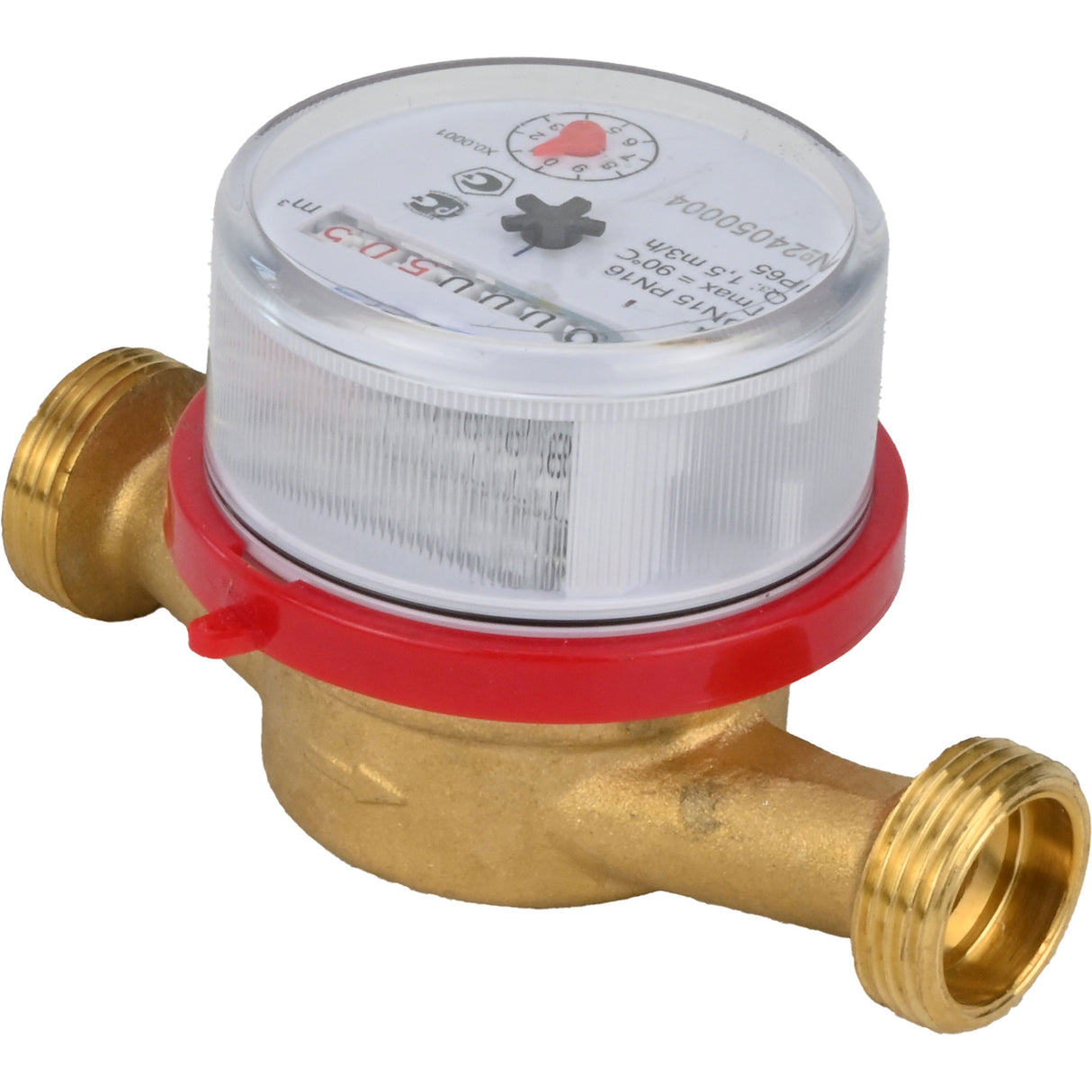 Compteurs d'eau Elephant MKU1 universel, à turbine, non volatil, laiton, fileté