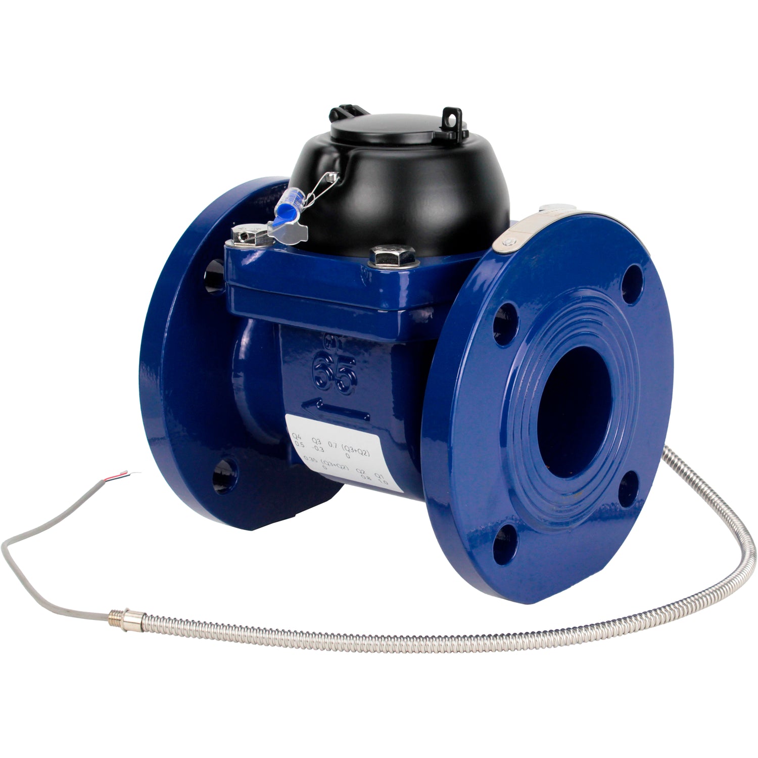 Compteurs d'eau froide Elephant MTX1i turbine, avec sortie impulsionnelle, fonte, à bride