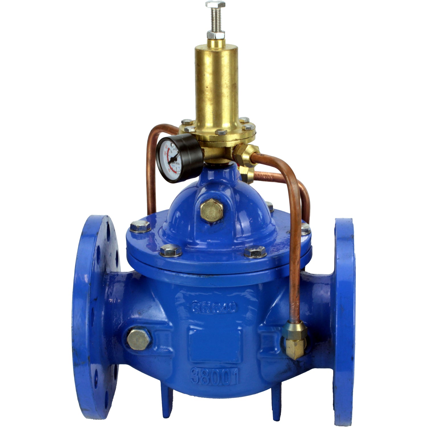 Régulateurs « à réglage automatique » avec commande pilote ElephantPVB3-1313N-F, régulateurs à membrane, corps - fonte GGG40, disque - fonte GGG40, joint - NBR, raccord à bride