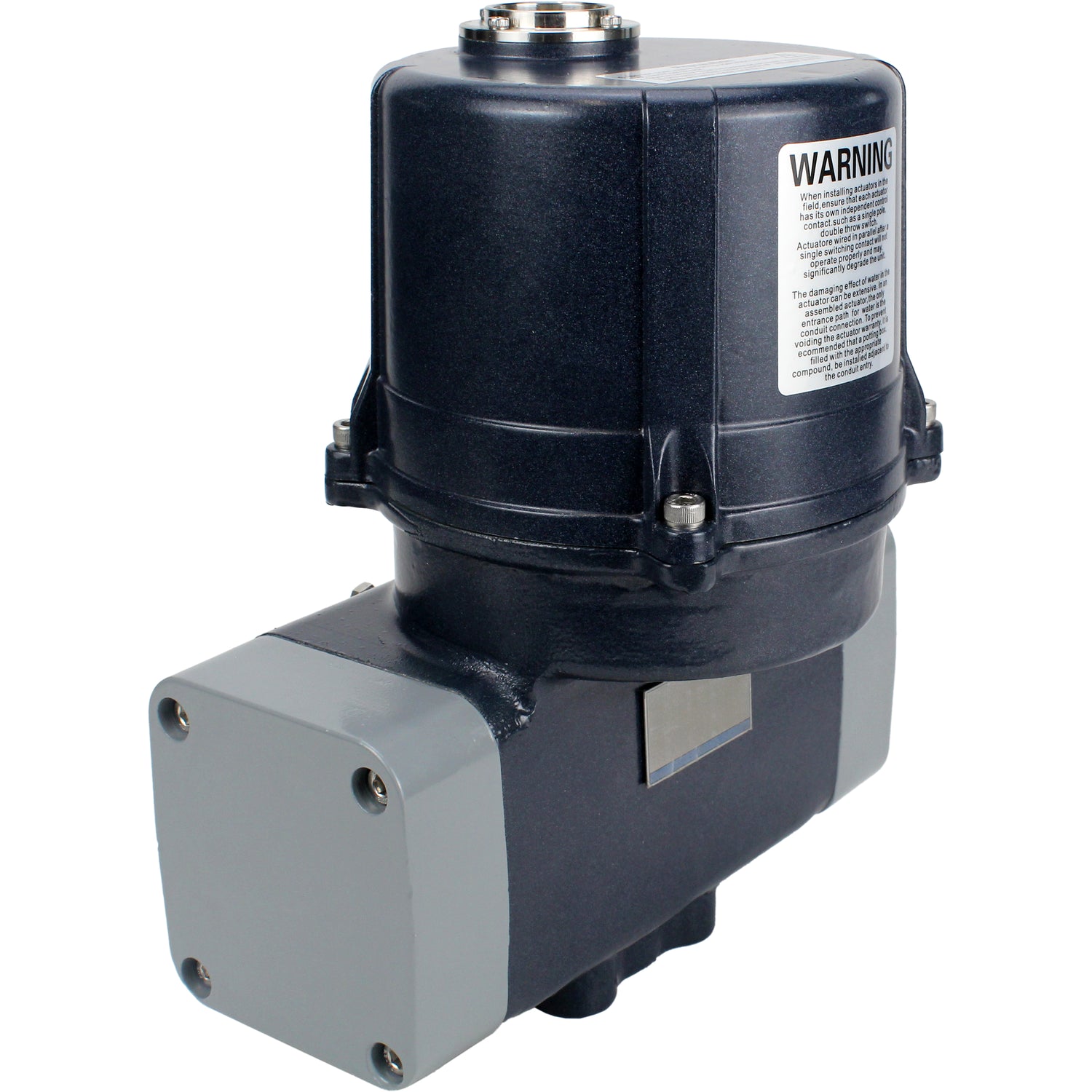 Electric quarter-turn actuators Elephant QTSA-N-EM-O0-220VAC with spring return, square 14x14-27x27, torque 30-300Nm