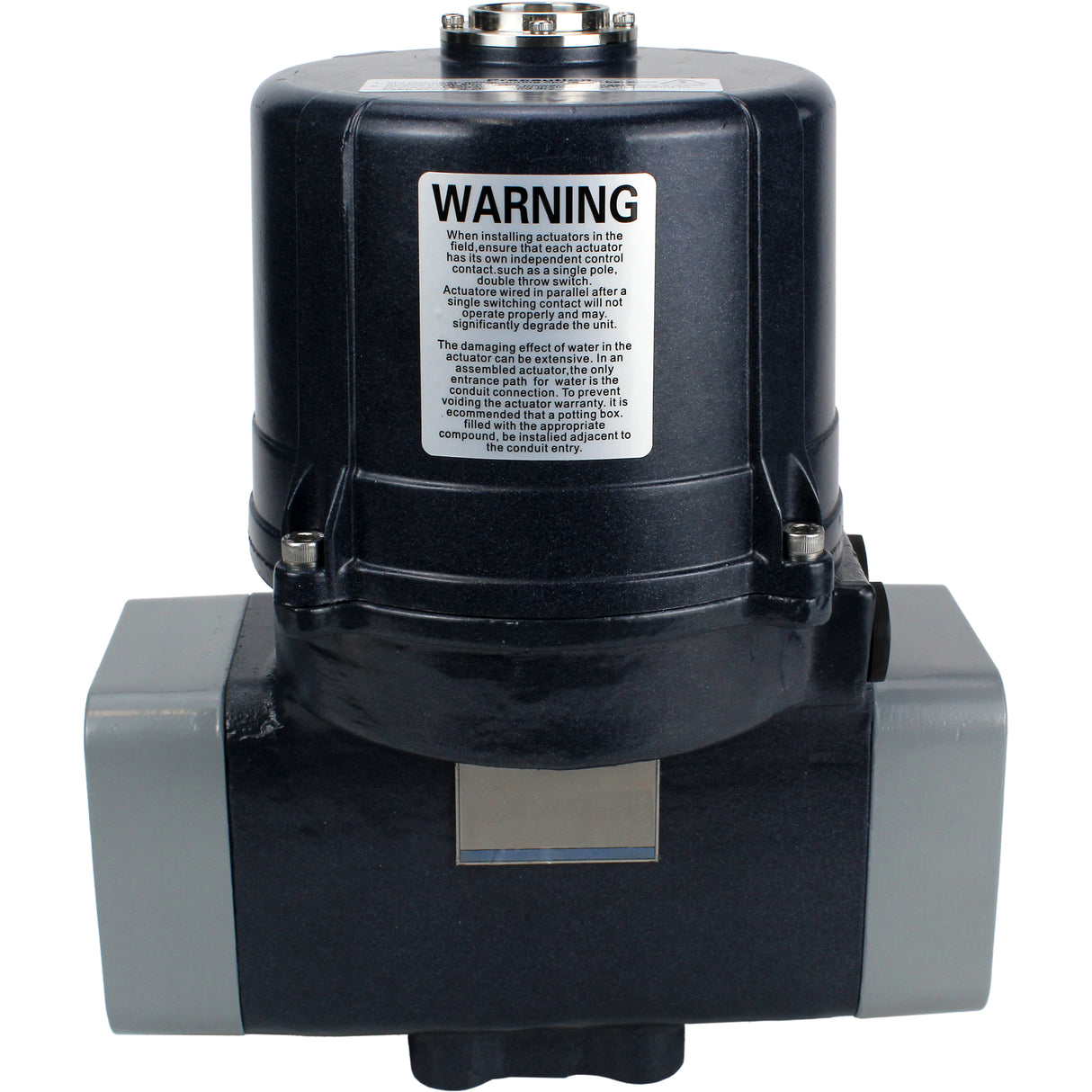 Electric quarter-turn actuators Elephant QTSA-N-EM-O0-220VAC with spring return, square 14x14-27x27, torque 30-300Nm