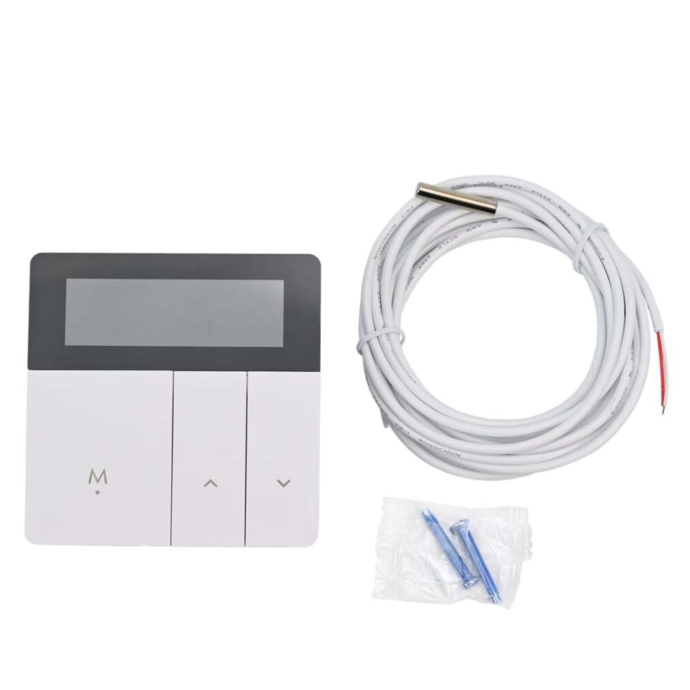 Termostato de calefacción por suelo radiante Elephant T1-5SM-WF, material del cuerpo: plástico, color: blanco, control electrónico