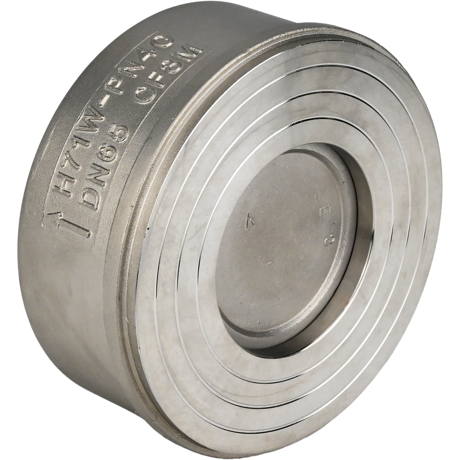 Spring check valve Elephant VCS3232-Fb 40 bar, body material - stainless steel AISI 316, locking material - stainless steel AISI 316, compact flanged, WDVF