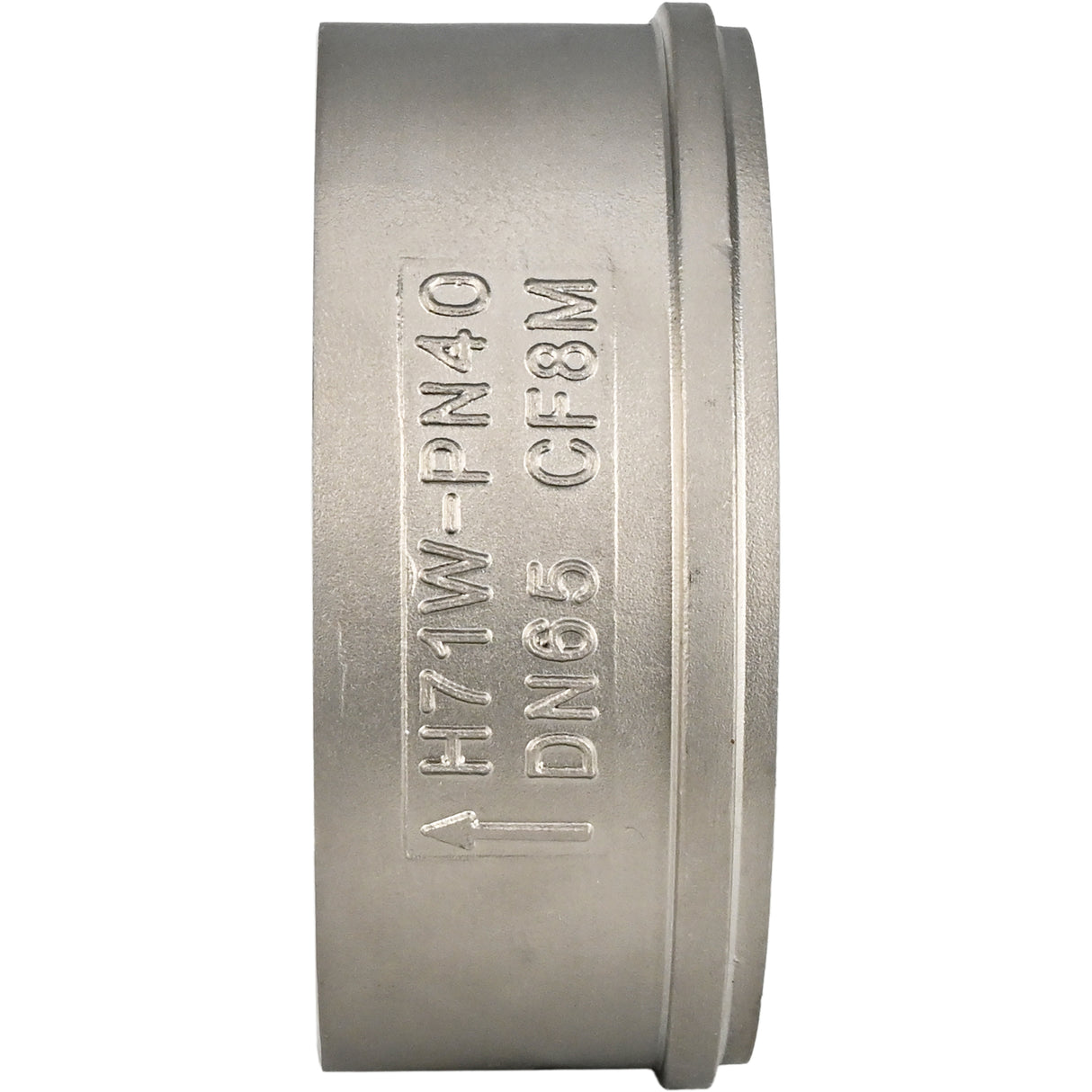 Spring check valve Elephant VCS3232-Fb 40 bar, body material - stainless steel AISI 316, locking material - stainless steel AISI 316, compact flanged, WDVF