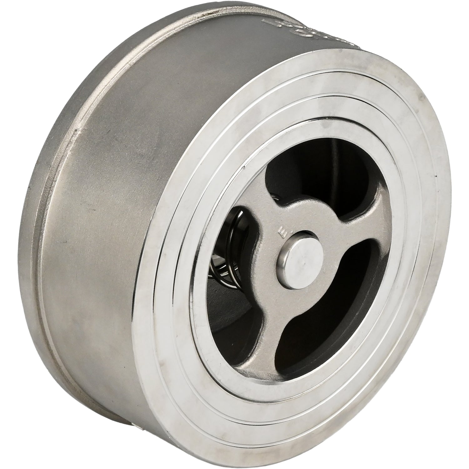 Spring check valve Elephant VCS3232-Fb 40 bar, body material - stainless steel AISI 316, locking material - stainless steel AISI 316, compact flanged, WDVF