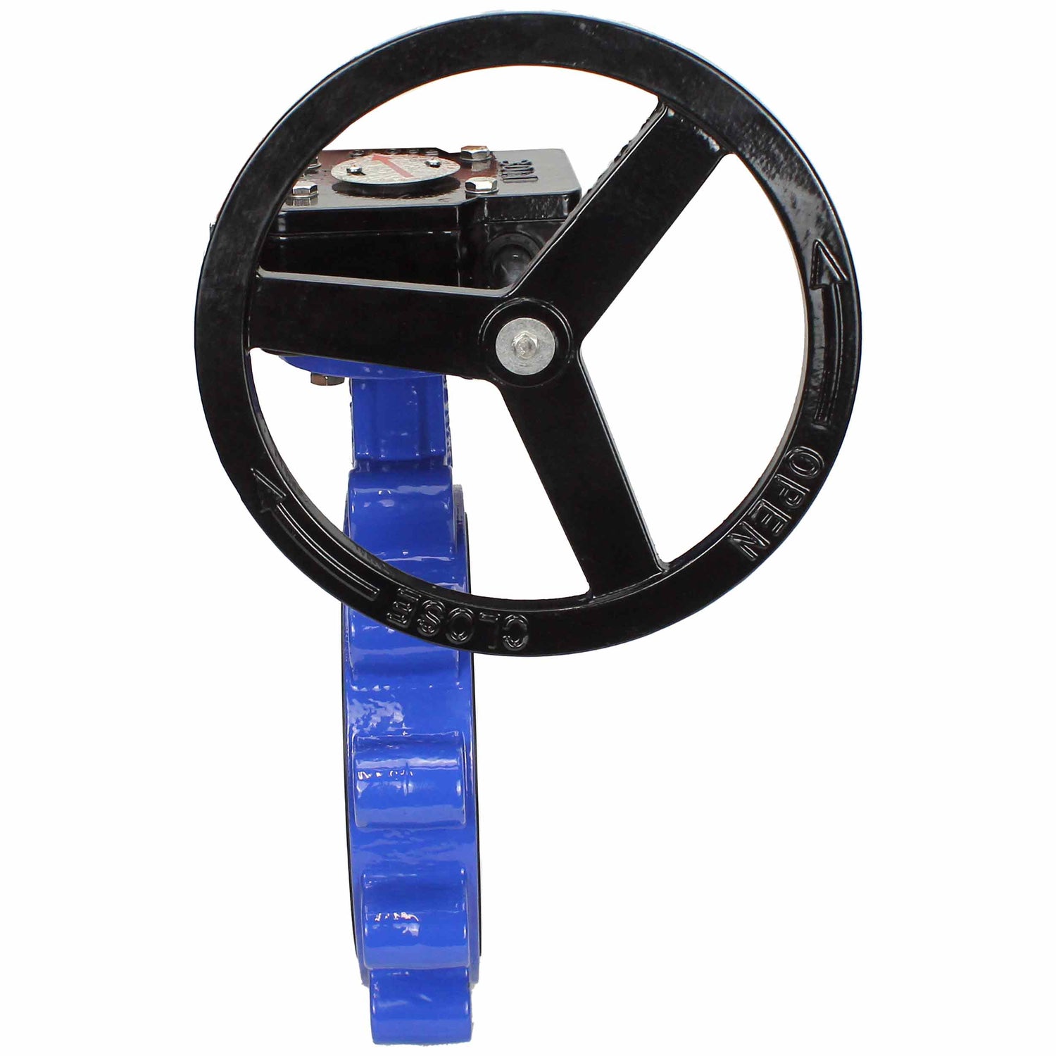 Vanne papillon d'eau Elephant WBV1631E-2W-Fb-R, matériau du corps - fonte QT450, matériau du disque - acier inoxydable AISI 304, joint - EPDM, réducteur