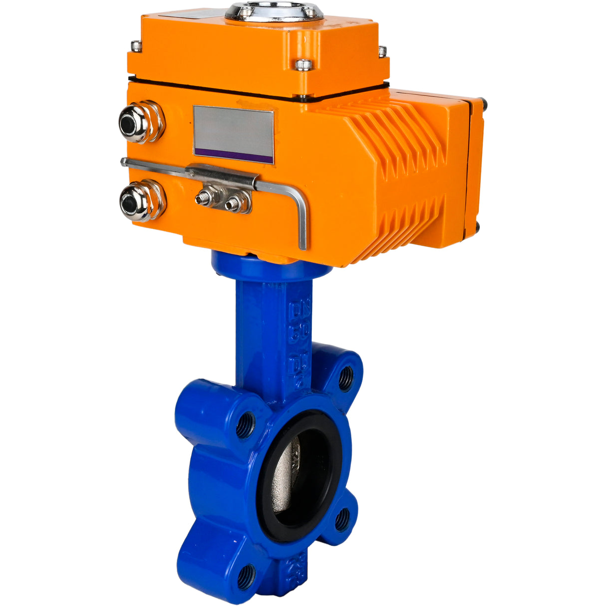 Vanne papillon d'eau Elephant WBV1616E-2W-Fb-H, matériau du corps - fonte QT450, matériau du disque - fonte QT450, joint - EPDM, actionneur électrique QT-N-EM-O1-24VDC-U1 24V