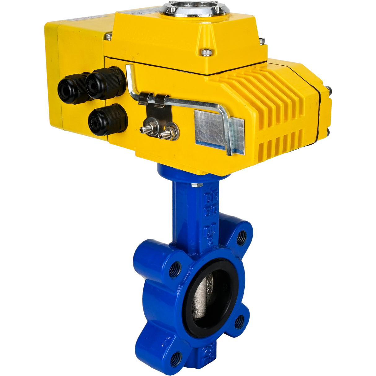 Vanne papillon d'eau Elephant WBV1616E-2W-Fb-H, matériau du corps - fonte QT450, matériau du disque - fonte QT450, joint - EPDM, actionneur électrique QT-N-EM-A1-220VAC-U1 220V