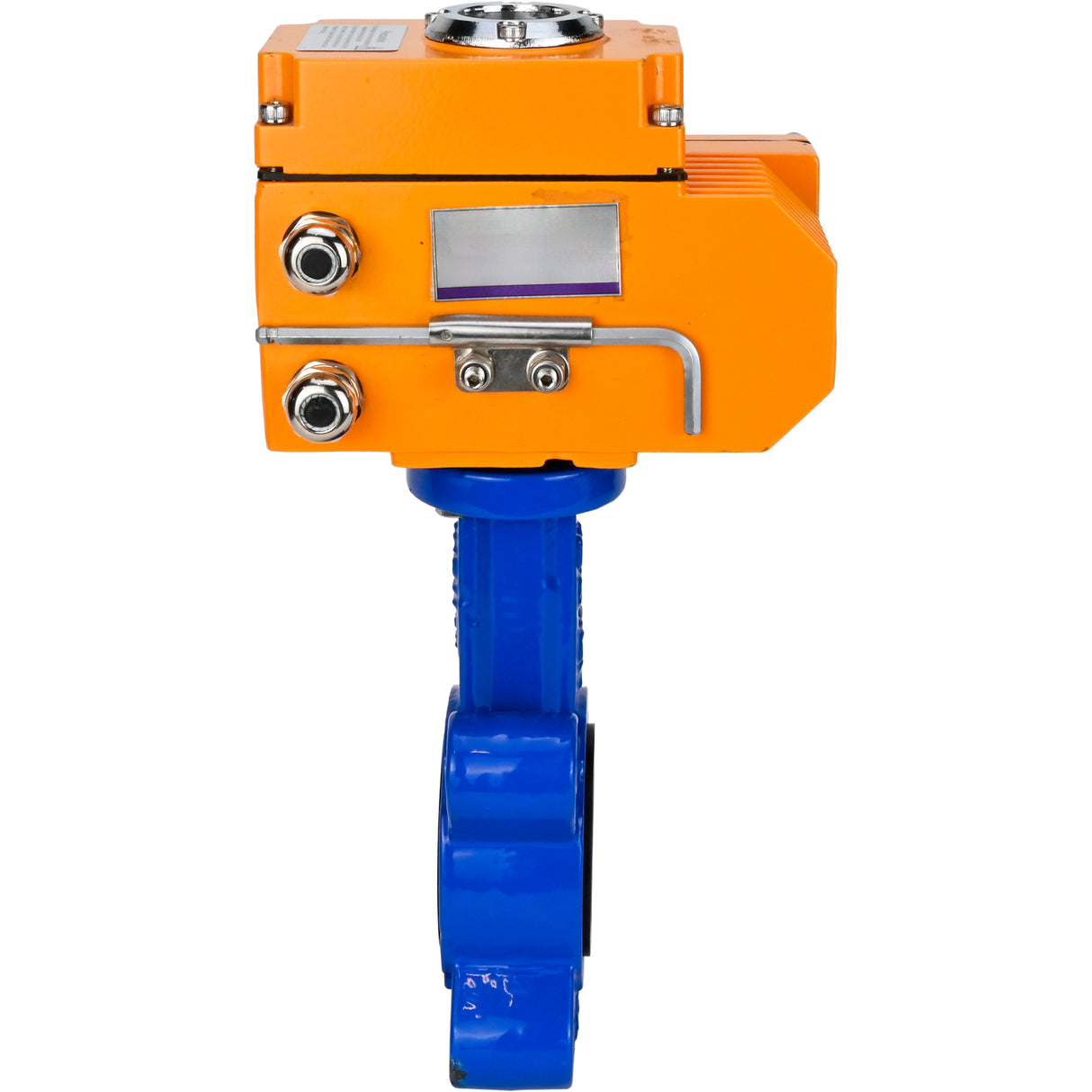 Vanne papillon d'eau Elephant WBV1631N-2W-Fb-H, matériau du corps - fonte QT450, matériau du disque - acier inoxydable AISI 304, joint - NBR, actionneur électrique QT-N-EM-O1-24VDC-U1 24V