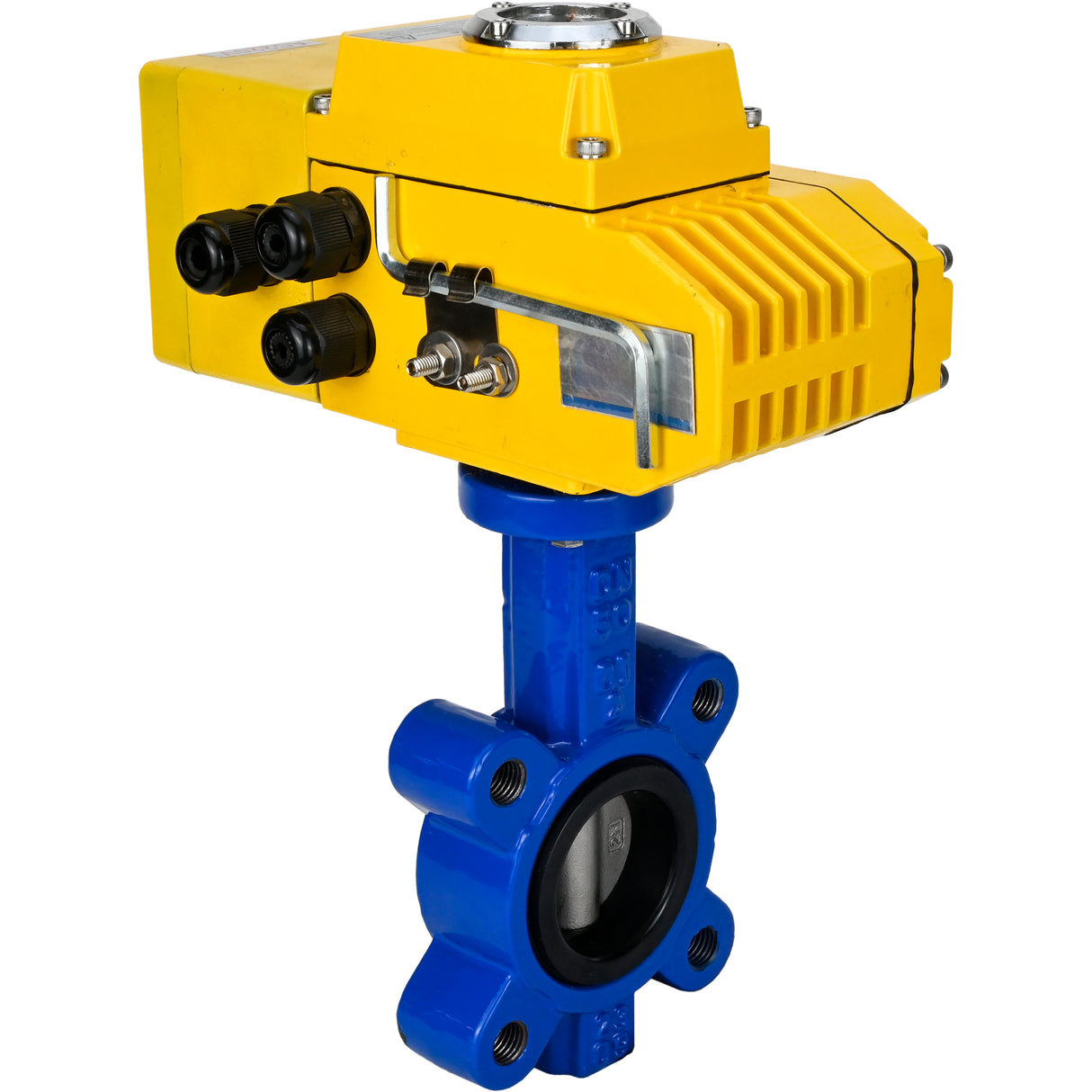 Vanne papillon d'eau Elephant WBV1631N-2W-Fb-H, matériau du corps - fonte QT450, matériau du disque - acier inoxydable AISI 304, joint - NBR, actionneur électrique QT-N-EM-A1-220VAC-U1 220V