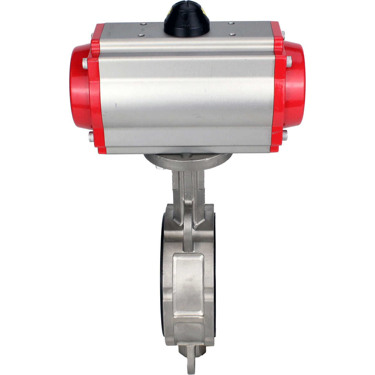 Vanne papillon d'eau Elephant WBV3131N-2W-Fb-H, matériau du corps - Acier inoxydable AISI 304, matériau du disque - Acier inoxydable AISI 304, joint - NBR, actionneur pneumatique PA-SA avec ressorts de rappel, 4M310-08 220V