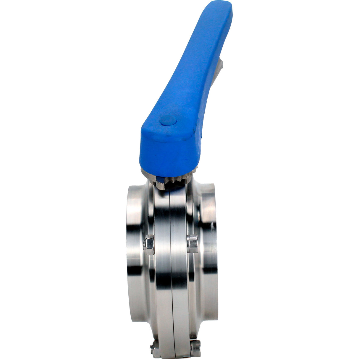 Vanne papillon d'eau Elephant WBV3131E-2W-WH, matériau du corps - Acier inoxydable AISI 304, matériau du disque - Acier inoxydable AISI 304, joint - EPDM, soudé, avec poignée