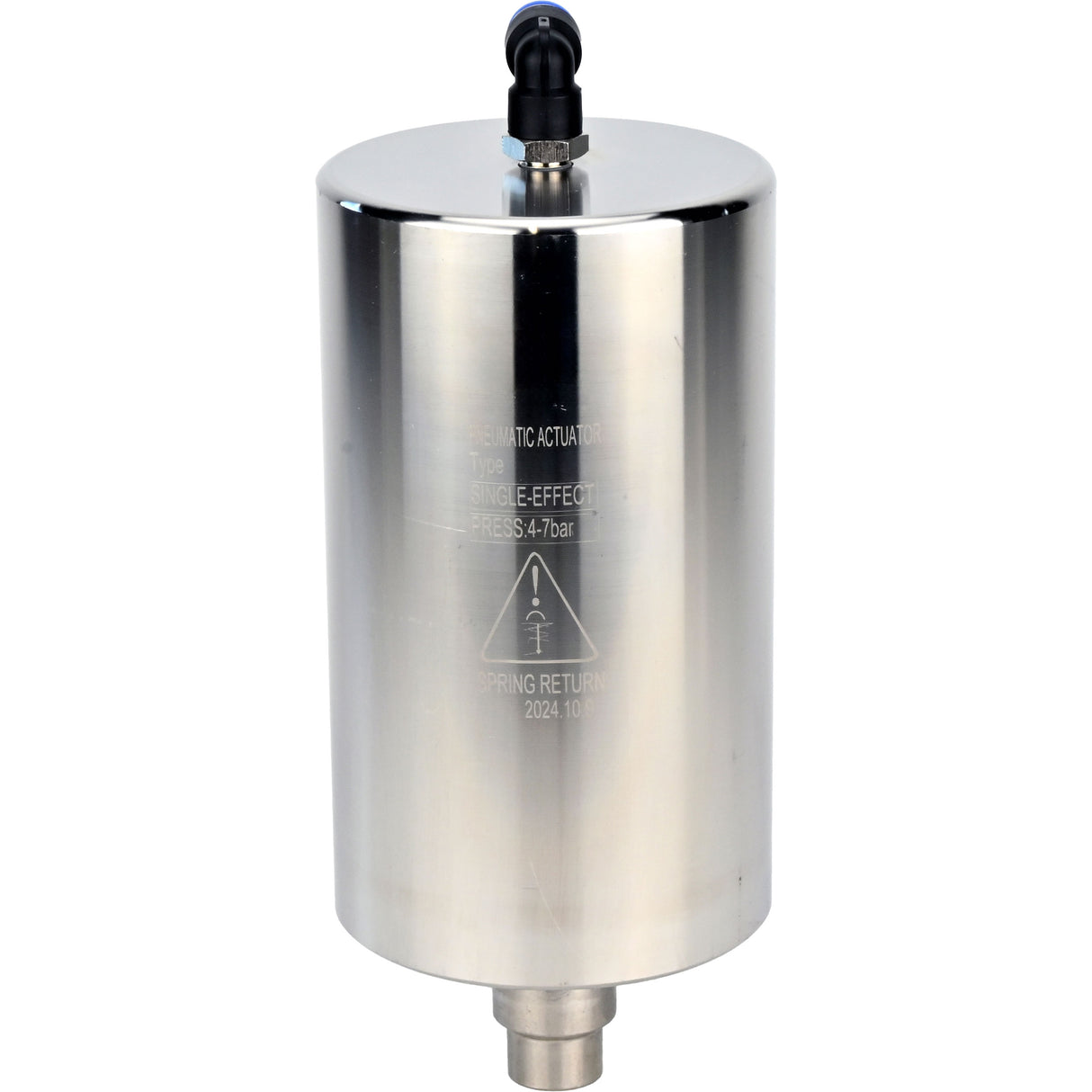 Actionneurs pneumatiques avec ressorts de rappel Elephant PA-SA-85 pour vannes alimentaires WBV3131E-2W-W/T/C, diamètre - 85 mm, pression - 4-7 bar, corps - acier inoxydable 304