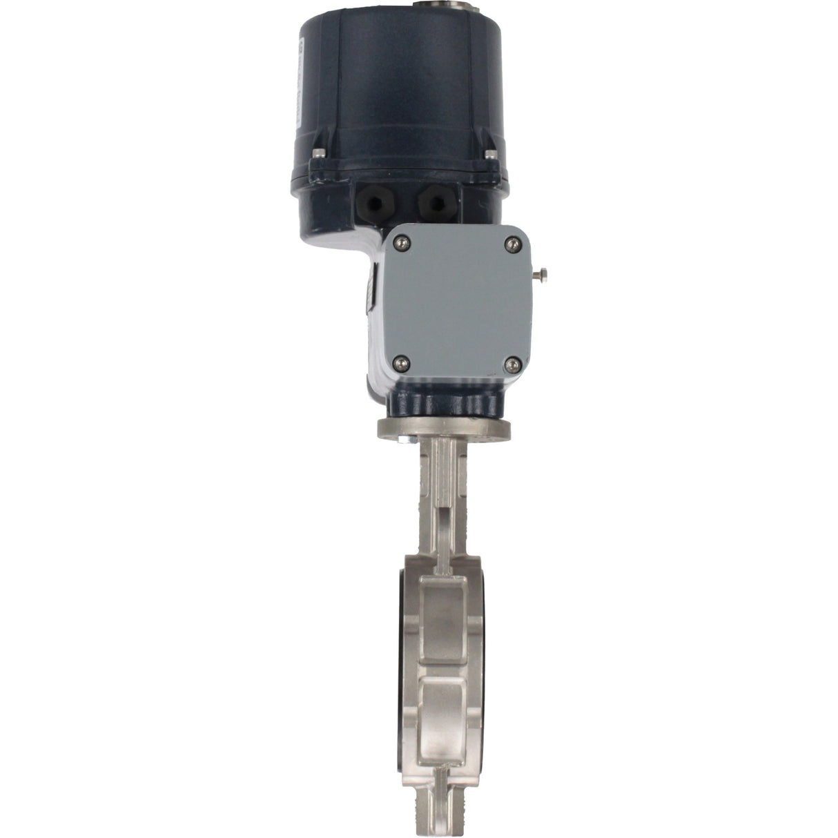 Butterfly valves Elephant WBV3232N-2W-Fb-H interflanged, body - stainless steel AISI 316L, disc - stainless steel 316L, seal - NBR, with electric quarter turn actuator Elephant QTSA-N-EM-O0-220VAC