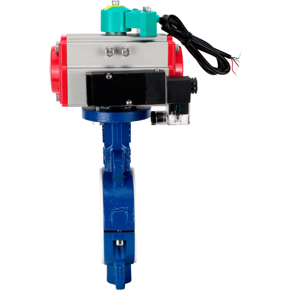 Disc rotary valves Elephant WBV3434Pf-2W-Fb-H DN50-300 16 bar body - WCB carbon steel, disc - WCB carbon steel, PTFE lined, seal - PTFE, with PA-DA-XXX, 4M310-08 NAMUR 220V и ALS200D