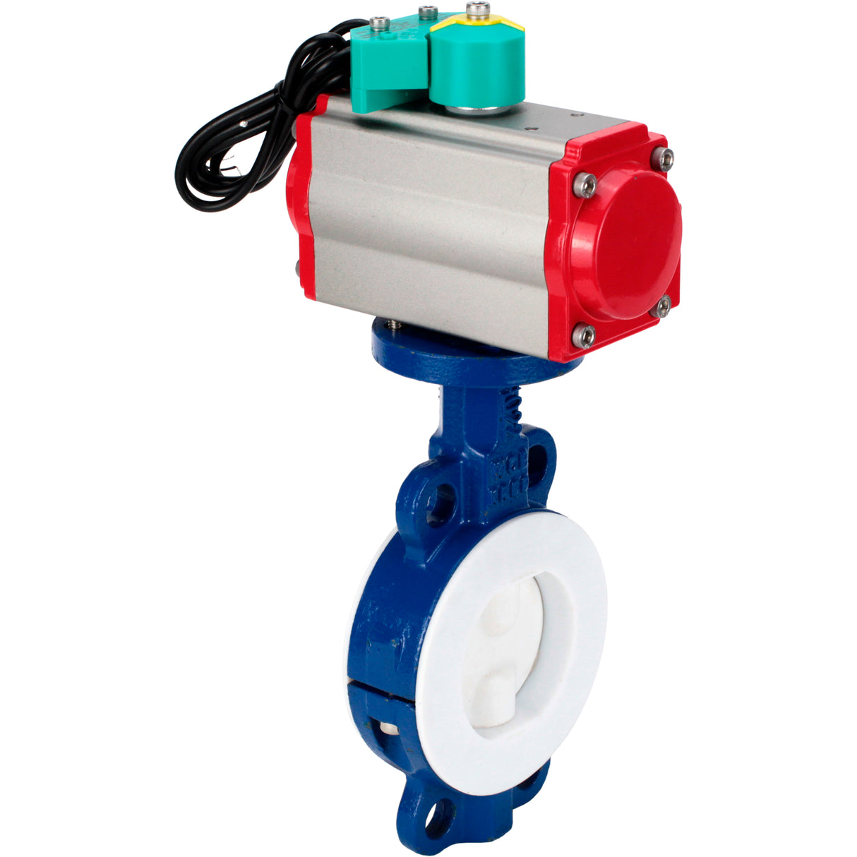 Disc rotary valves Elephant WBV3434Pf-2W-Fb-H DN50-300 16 bar body - WCB carbon steel, disc - WCB carbon steel, PTFE lined, seal - PTFE, with PA-DA-XXX, 4M310-08 NAMUR 220V и ALS200D