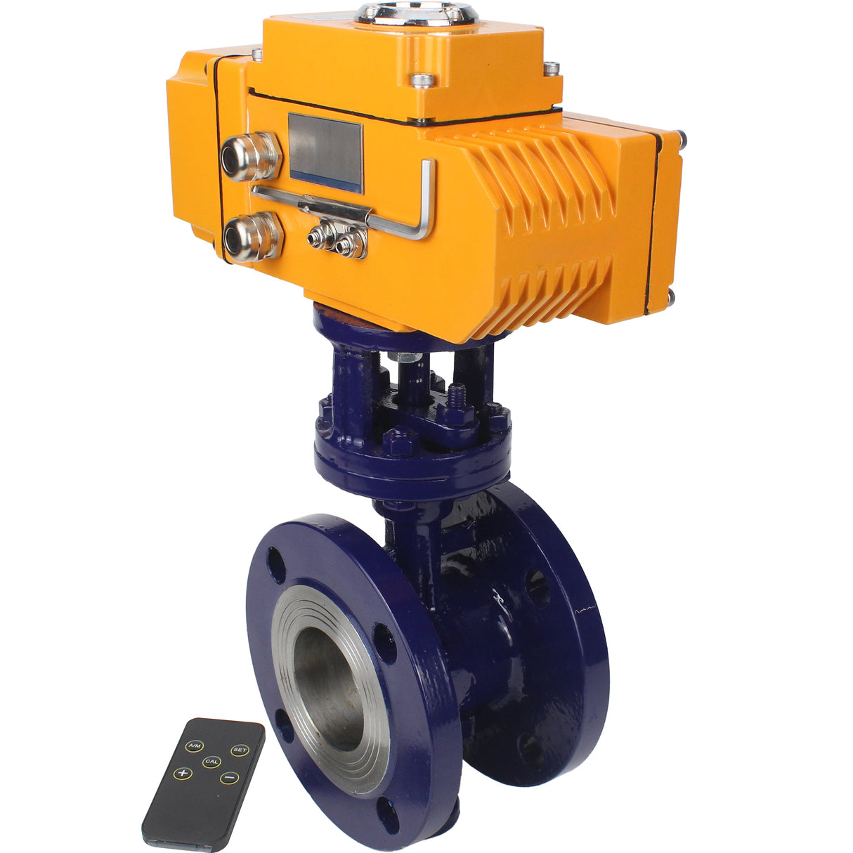 Vanne papillon d'eau Elephant WBV3EX-3431M-1W-F-ISO, matériau du corps - Acier au carbone, matériau du disque - Acier inoxydable AISI 304, joint - Métal, actionneur électrique QT-N-хEM-O1 24V