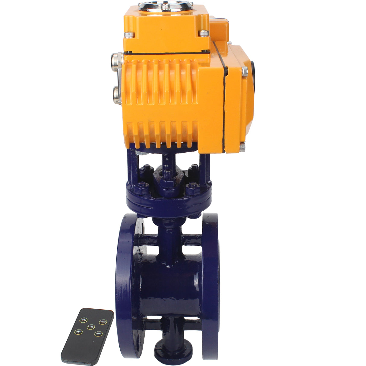 Vanne papillon d'eau Elephant WBV3EX-3431M-1W-F-ISO, matériau du corps - Acier au carbone, matériau du disque - Acier inoxydable AISI 304, joint - Métal, actionneur électrique QT-N-хEM-O1 380V