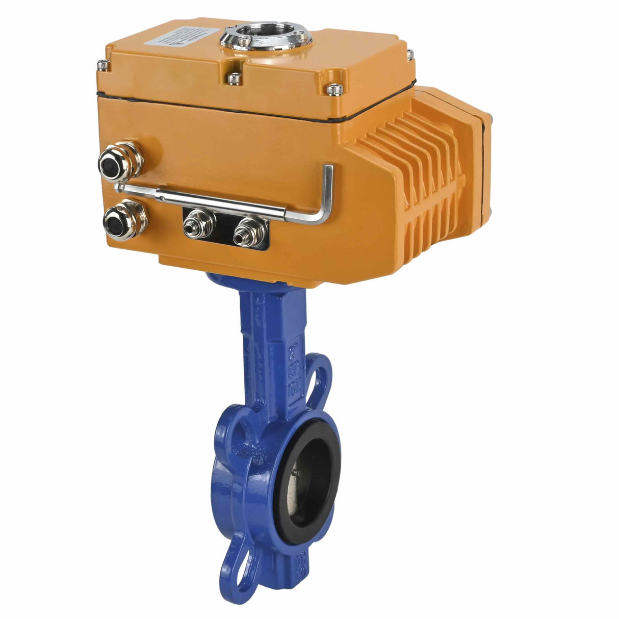 Válvula de mariposa de agua Elephant WBV1332N-2W-Fb-H, material del cuerpo: hierro fundido GGG50, material del disco: acero inoxidable 316L, sello: NBR con actuador eléctrico Elephant 380V