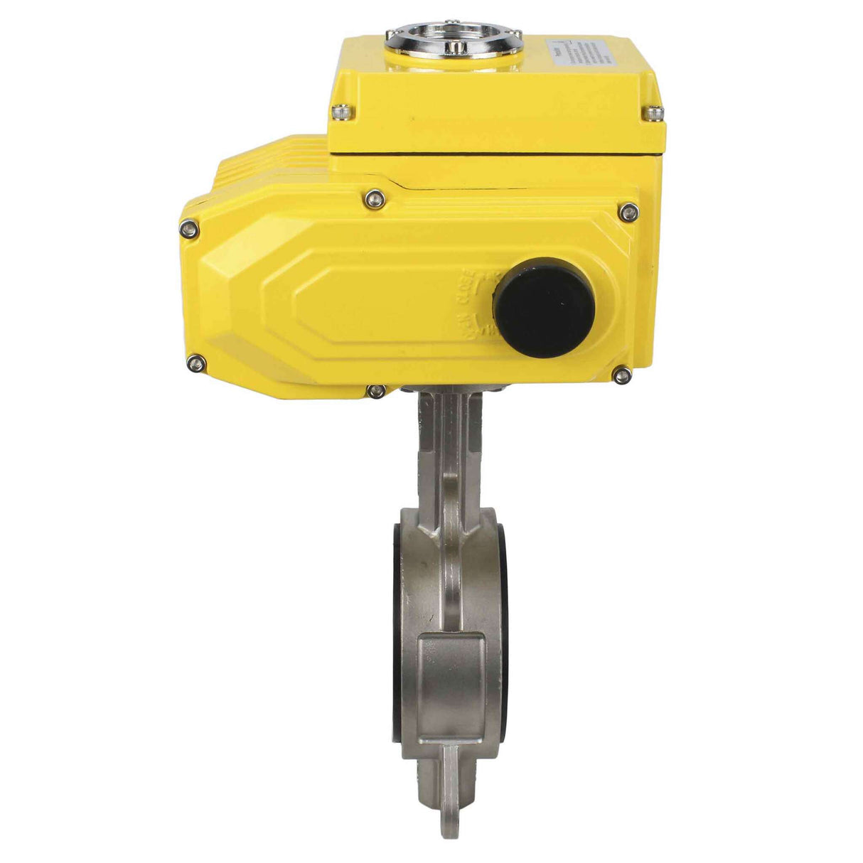 Válvula Mariposa de Agua Elefante 316l-nbr-elephant-24v, material del cuerpo - acero inoxidable AISI 316L, material del disco - acero inoxidable AISI 316L, sello - NBR, actuador eléctrico operado