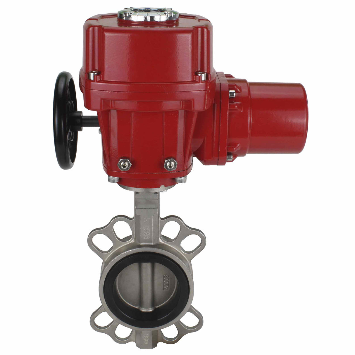 Válvula de mariposa de agua Elephant 316l-316l-epdm-elephant-qt-wm-ex-380v, material del cuerpo - acero inoxidable AISI 316L, material del disco - acero inoxidable AISI 316L, sello - EPDM, actuador eléctrico operado