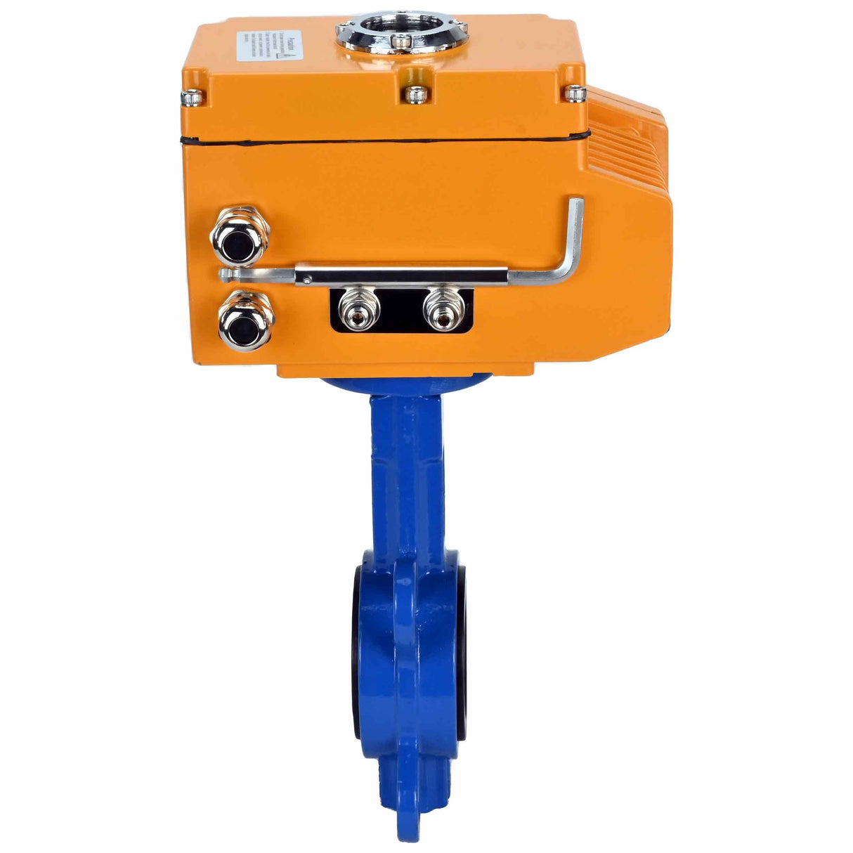 Válvula de mariposa de agua Elephant WBV1332N-2W-Fb-H, material del cuerpo: hierro fundido GGG50, material del disco: acero inoxidable 316L, sello: NBR con actuador eléctrico Elephant 380V