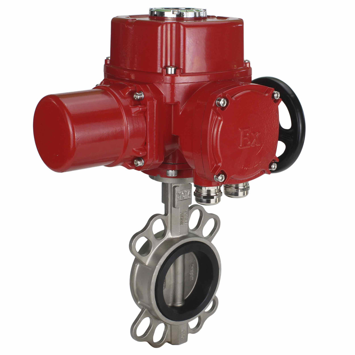 Válvula de mariposa de agua Elephant 316l-316l-epdm-elephant-qt-wm-ex-110/220v, material del cuerpo - acero inoxidable AISI 316L, material del disco - acero inoxidable AISI 316L, sello - EPDM, actuador eléctrico operado