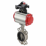 Válvula de mariposa de agua Elephant 316l-316l-epdm-sa-4m310-110/220-apl210n, material del cuerpo - acero inoxidable AISI 316L, material del disco - acero inoxidable AISI 316L, sello - EPDM, actuador neumático operado