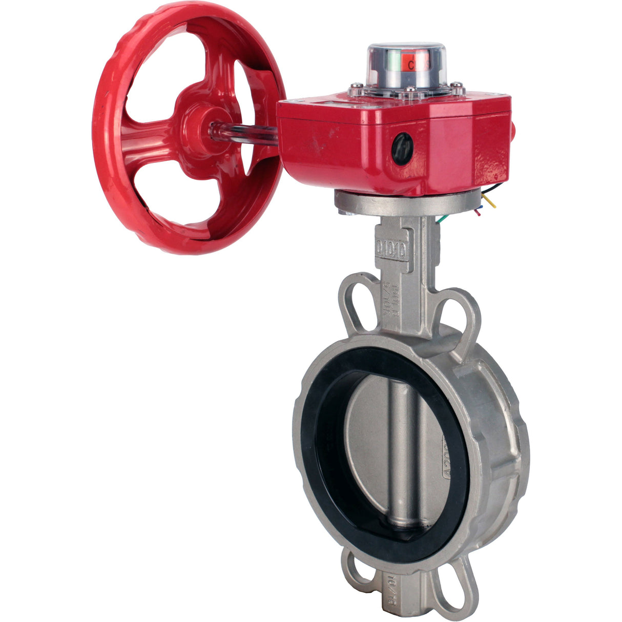 Vanne papillon d'eau Elephant WBV3131E-2W-Fb-H, matériau du corps - Acier inoxydable AISI 304, matériau du disque - Acier inoxydable AISI 304, joint - EPDM, réducteur HGBF RQN