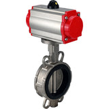Válvula de mariposa de agua Elephant 316l-epdm-da-4m310-110/220, material del cuerpo - acero inoxidable AISI 316L, material del disco - acero inoxidable AISI 316L, sello - EPDM, actuador neumático operado