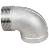 Coudes (angles) en acier Elephant PN16 angle 90°, filetés, corps - acier inoxydable 304, raccordement - filetage mâle/femelle