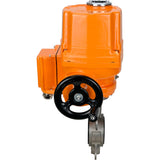 Válvula de mariposa de agua Elephant 316l-316l-nbr-elephant-ex-110/220, material del cuerpo - acero inoxidable AISI 316L, material del disco - acero inoxidable AISI 316L, sello - NBR, actuador eléctrico operado