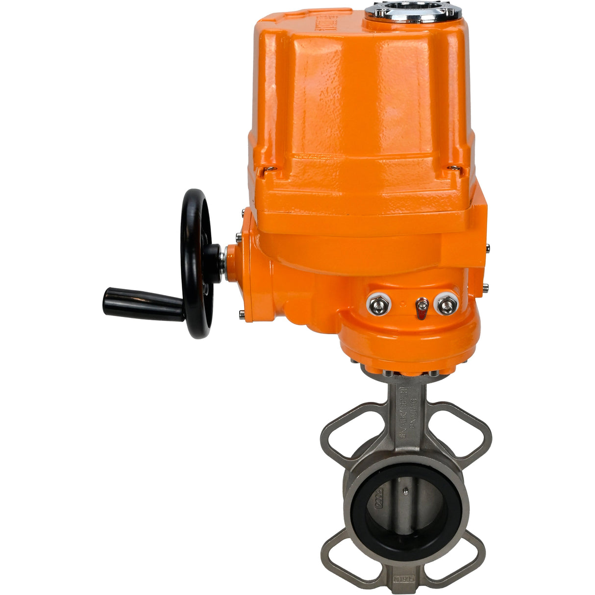 Válvula de mariposa de agua Elephant 316l-316l-nbr-elephant-ex-110/220, material del cuerpo - acero inoxidable AISI 316L, material del disco - acero inoxidable AISI 316L, sello - NBR, actuador eléctrico operado