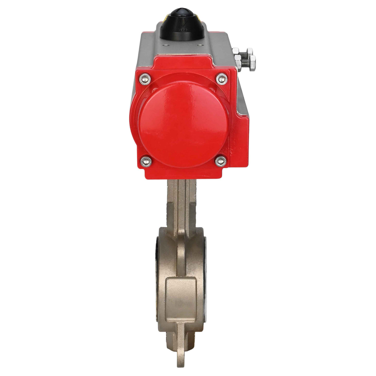 Vanne papillon d'eau Elephant WBV3131P-2W-Fb-H, matériau du corps - Acier inoxydable AISI 304, matériau du disque - Acier inoxydable AISI 304, joint - PTFE, actionneur pneumatique PA-DA double action