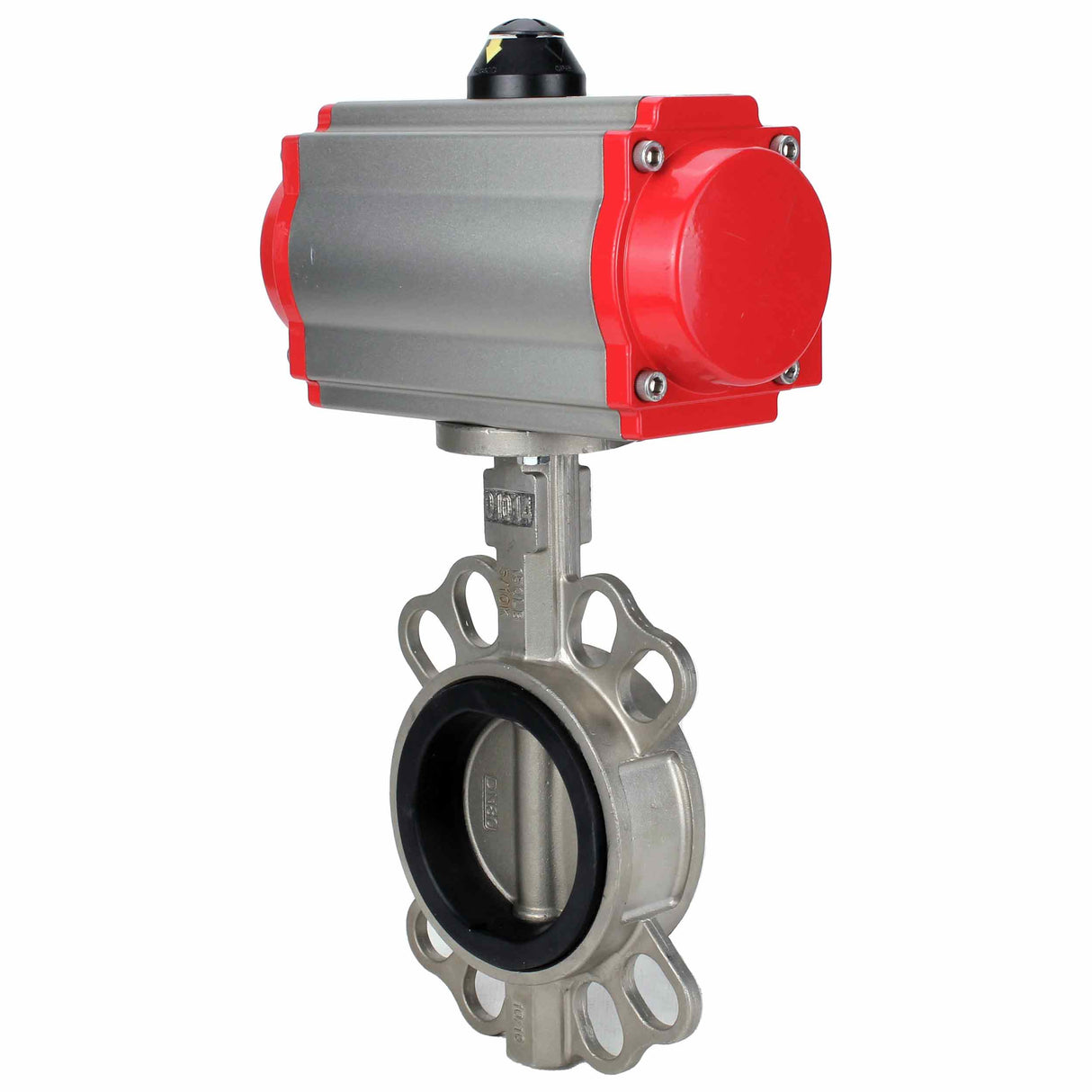 Vanne papillon d'eau Elephant WBV3131E-2W-Fb-H, matériau du corps - Acier inoxydable AISI 304, matériau du disque - Acier inoxydable AISI 304, joint - EPDM, actionneur pneumatique PA-DA double action