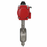 Vanne papillon d'eau Elephant WBV3131E-2W-Fb-H, matériau du corps - Acier inoxydable AISI 304, matériau du disque - Acier inoxydable AISI 304, joint - EPDM, actionneur pneumatique PA-DA double action