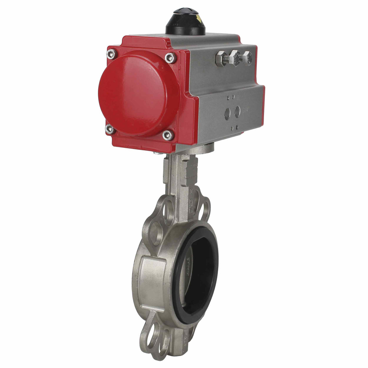 Vanne papillon d'eau Elephant WBV3131E-2W-Fb-H, matériau du corps - Acier inoxydable AISI 304, matériau du disque - Acier inoxydable AISI 304, joint - EPDM, actionneur pneumatique PA-DA double action