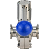 Vanne papillon d'eau Elephant WBV3131E-2W-CH, matériau du corps - Acier inoxydable AISI 304, matériau du disque - Acier inoxydable AISI 304, joint - EPDM, connexion - collier de serrage, poignée