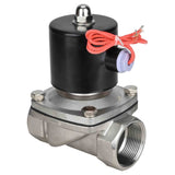 Electroválvula eléctrica de acción directa de dos vías normalmente cerrada Elephant VS2W-101N-NC NBR 110/220V, material del cuerpo - acero inoxidable AISI 304, junta - NBR