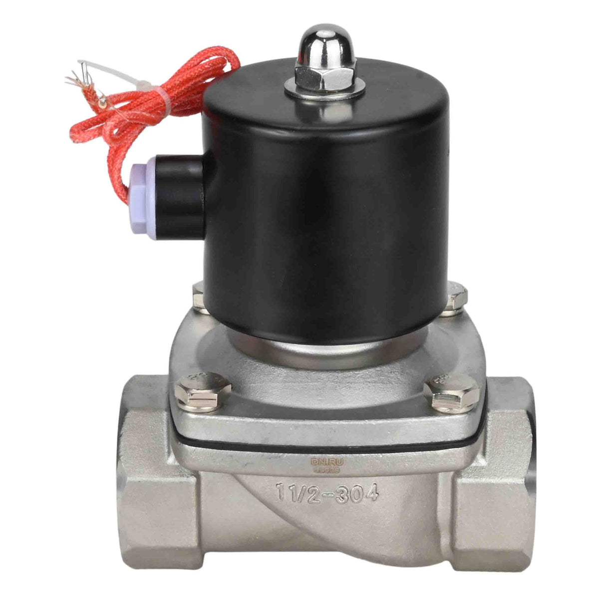 Electroválvula eléctrica de acción directa de dos vías normalmente cerrada Elephant VS2W-101N-NC NBR 110/220V, material del cuerpo - acero inoxidable AISI 304, junta - NBR