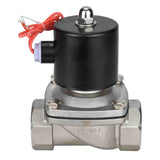 Electroválvula eléctrica de acción directa de dos vías normalmente cerrada Elephant VS2W-101N-NC NBR 110/220V, material del cuerpo - acero inoxidable AISI 304, junta - NBR