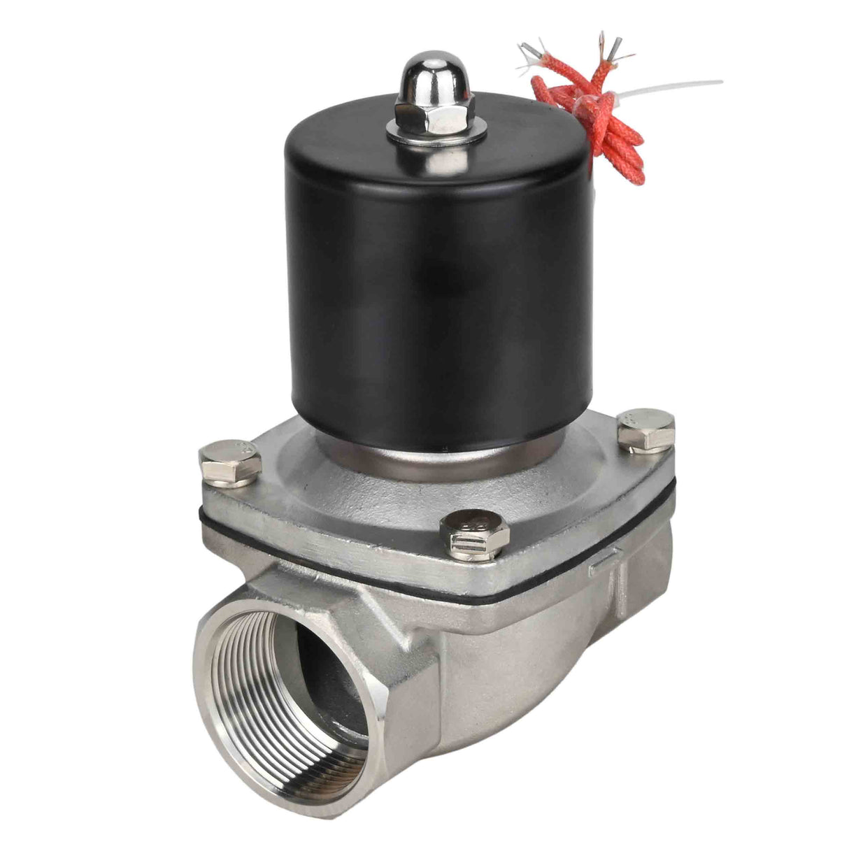 Electroválvula eléctrica de acción directa de dos vías normalmente cerrada Elephant VS2W-101N-NC NBR 110/220V, material del cuerpo - acero inoxidable AISI 304, junta - NBR