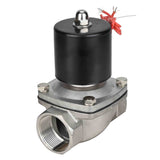 Electroválvula eléctrica de acción directa de dos vías normalmente cerrada Elephant VS2W-101N-NC NBR 110/220V, material del cuerpo - acero inoxidable AISI 304, junta - NBR