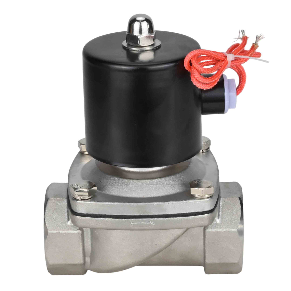 Electroválvula eléctrica de acción directa de dos vías normalmente cerrada Elephant VS2W-101N-NC NBR 110/220V, material del cuerpo - acero inoxidable AISI 304, junta - NBR