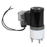 Electroválvula eléctrica de acción directa de dos vías normalmente cerrada Elephant DHF11-НЗ PTFE VITON G 24V, material del cuerpo - PTFE, junta - Viton