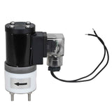 Electroválvula eléctrica de acción directa de dos vías normalmente cerrada Elephant DHF11-НЗ PTFE VITON G 110/220V, material del cuerpo - PTFE, junta - Viton