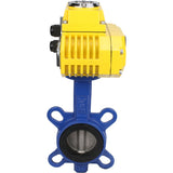 Válvula de mariposa de agua Elephant ggg50-316l-epdm-elephant-380, material del cuerpo - hierro fundido GGG50, material del disco - acero inoxidable AISI 316L, sello - EPDM, actuador eléctrico operado